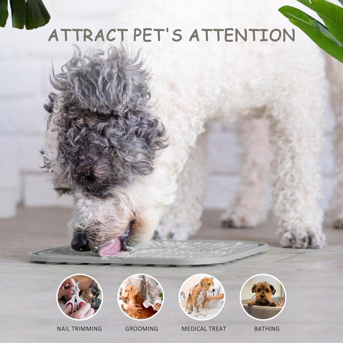 2 Pack Lick Mat for Dogs, Cats & Puppies with Suction Cups